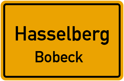 Straßenverzeichnis Hasselberg Bobeck