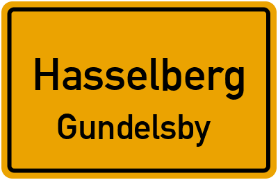 Straßenverzeichnis Hasselberg Gundelsby