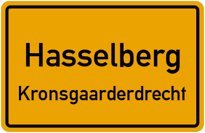 Straßenverzeichnis Hasselberg Kronsgaarderdrecht
