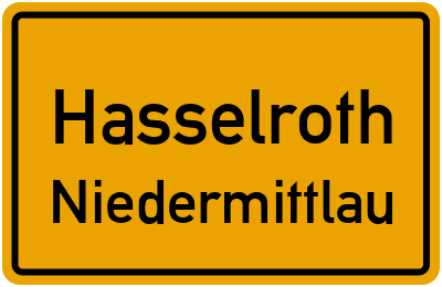 Straßenverzeichnis Hasselroth Niedermittlau