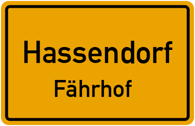 Straßenverzeichnis Hassendorf Fährhof