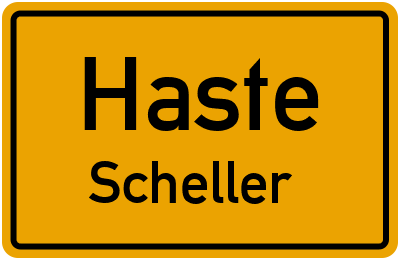 Straßenverzeichnis Haste Scheller
