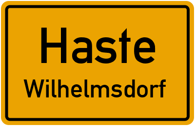 Straßenverzeichnis Haste Wilhelmsdorf