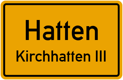 Straßenverzeichnis Hatten Kirchhatten III