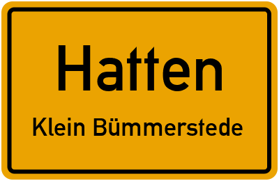 Straßenverzeichnis Hatten Klein Bümmerstede