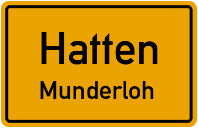 Straßenverzeichnis Hatten Munderloh