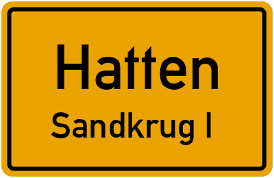Straßenverzeichnis Hatten Sandkrug I