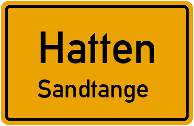 Straßenverzeichnis Hatten Sandtange