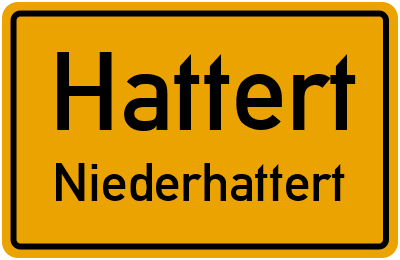 Straßenverzeichnis Hattert Niederhattert