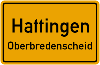 Straßenverzeichnis Hattingen Oberbredenscheid