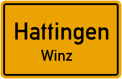 Straßenverzeichnis Hattingen Winz