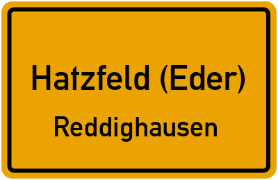 Straßenverzeichnis Hatzfeld (Eder) Reddighausen