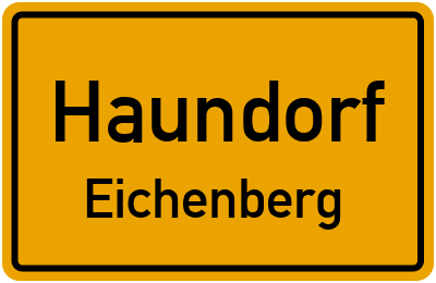 Straßenverzeichnis Haundorf Eichenberg