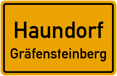 Straßenverzeichnis Haundorf Gräfensteinberg