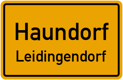 Straßenverzeichnis Haundorf Leidingendorf