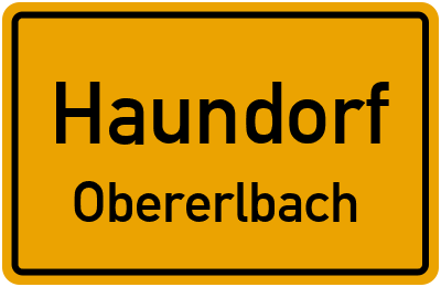 Straßenverzeichnis Haundorf Obererlbach