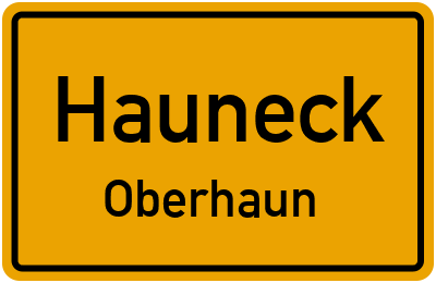Straßenverzeichnis Hauneck Oberhaun