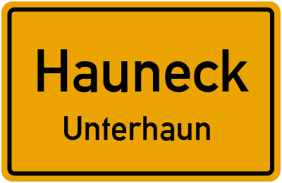 Straßenverzeichnis Hauneck Unterhaun