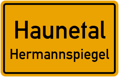 Straßenverzeichnis Haunetal Hermannspiegel