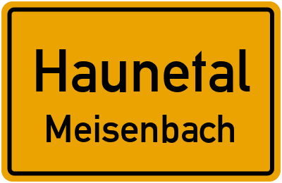 Straßenverzeichnis Haunetal Meisenbach