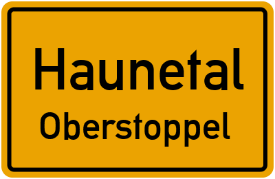 Straßenverzeichnis Haunetal Oberstoppel