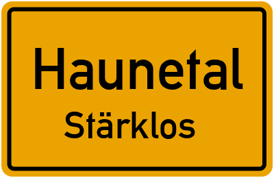 Straßenverzeichnis Haunetal Stärklos