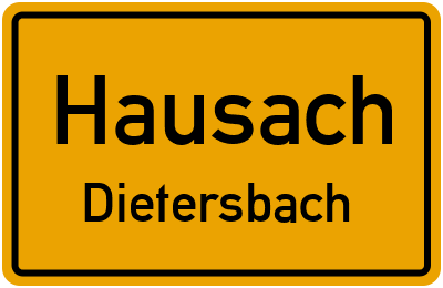 Straßenverzeichnis Hausach Dietersbach