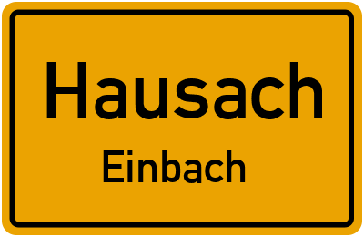 Straßenverzeichnis Hausach Einbach