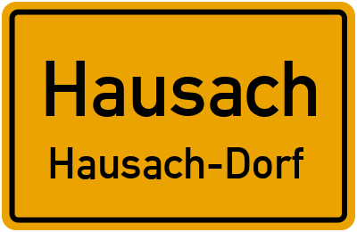 Ortsschild Hausach Hausach-Dorf