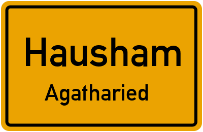 Ortsschild Hausham Agatharied