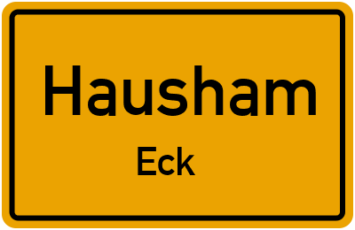 Straßenverzeichnis Hausham Eck