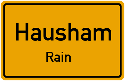 Straßenverzeichnis Hausham Rain