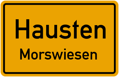 Straßenverzeichnis Hausten Morswiesen