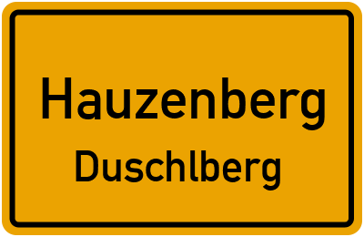 Straßenverzeichnis Hauzenberg Duschlberg