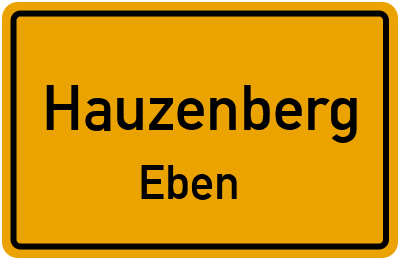 Straßenverzeichnis Hauzenberg Eben