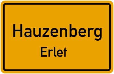 Straßenverzeichnis Hauzenberg Erlet