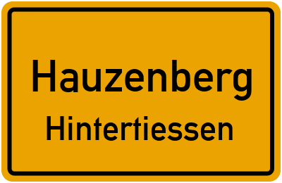 Straßenverzeichnis Hauzenberg Hintertiessen