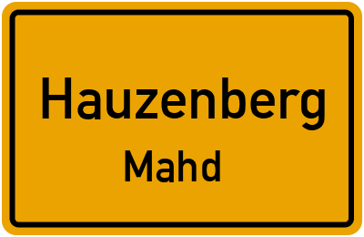 Straßenverzeichnis Hauzenberg Mahd