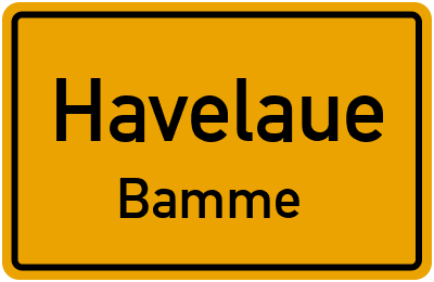 Straßenverzeichnis Havelaue Bamme