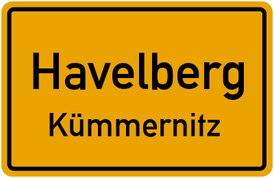 Straßenverzeichnis Havelberg Kümmernitz