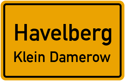 Straßenverzeichnis Havelberg Klein Damerow