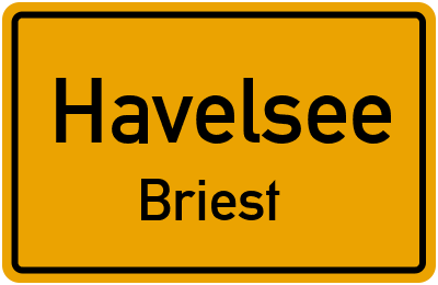 Straßenverzeichnis Havelsee Briest