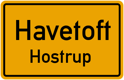 Straßenverzeichnis Havetoft Hostrup