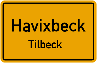 Straßenverzeichnis Havixbeck Tilbeck