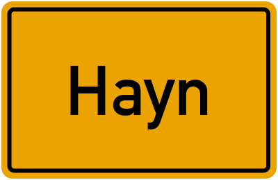 Hayn in Sachsen-Anhalt