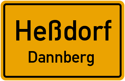 Ortsschild Heßdorf Dannberg