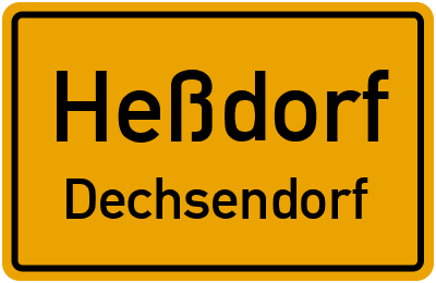 Straßenverzeichnis Heßdorf Dechsendorf