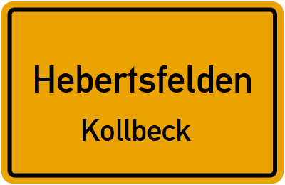 Straßenverzeichnis Hebertsfelden Kollbeck