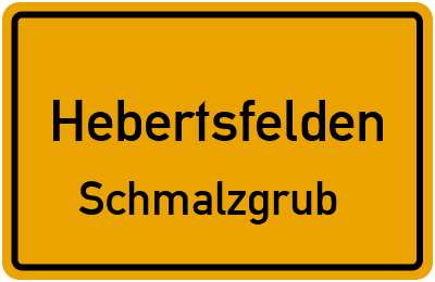Straßenverzeichnis Hebertsfelden Schmalzgrub