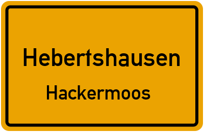 Straßenverzeichnis Hebertshausen Hackermoos